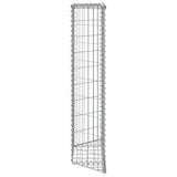 vidaXL Gabion Planter Trapezoid 80x20x100 cm Galvanized Steel