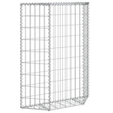 vidaXL Gabion Planter Trapezoid 80x20x100 cm Galvanized Steel