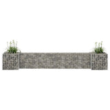 vidaXL Gabion Planter H-shaped 260x40x40 cm Steel Wire