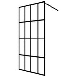 vidaXL Walk-in Shower Screen 80x195 cm Transparent Tempered Glass