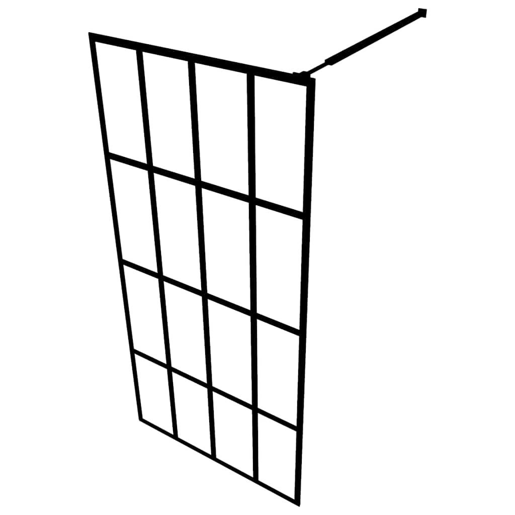 vidaXL Walk-in Shower Screen 80x195 cm Transparent Tempered Glass
