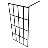 vidaXL Walk-in Shower Screen 80x195 cm Transparent Tempered Glass