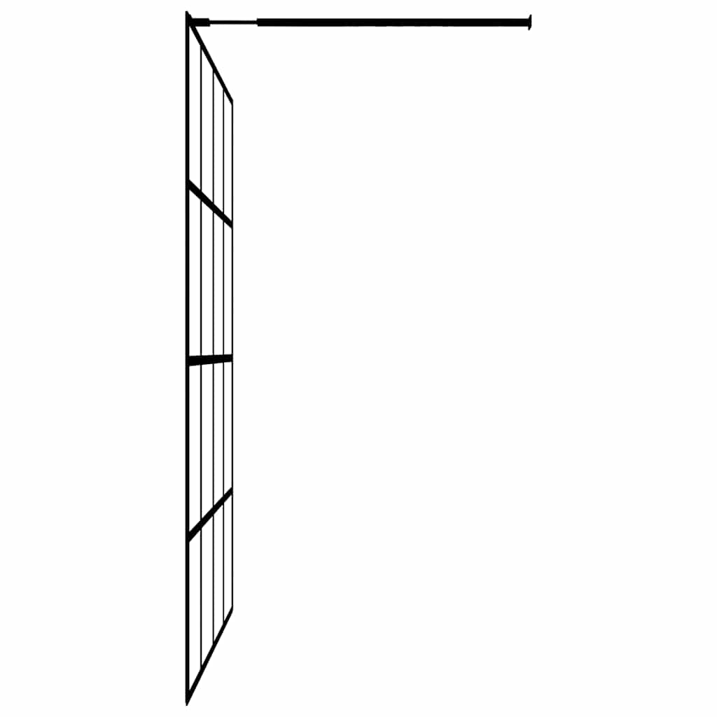 vidaXL Walk-in Shower Screen 80x195 cm Transparent Tempered Glass