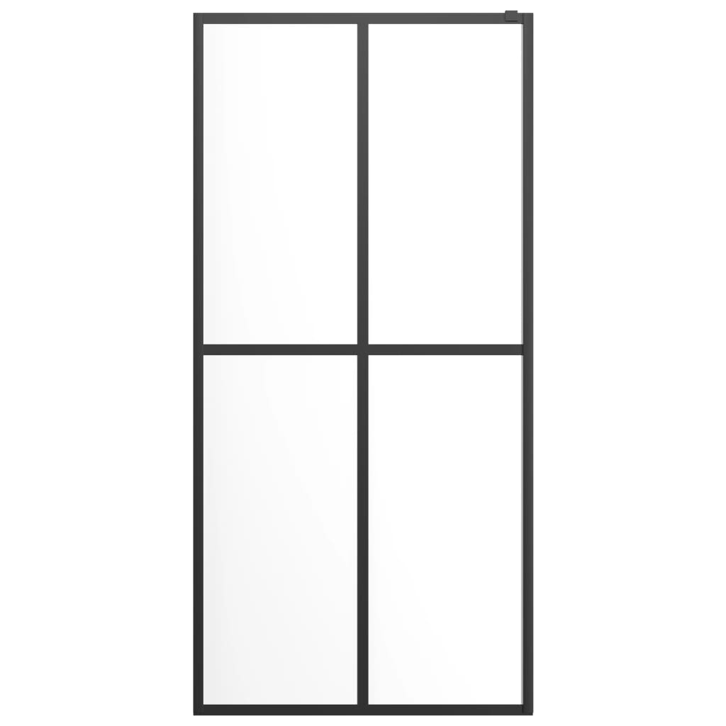 vidaXL Walk-in Shower Screen 80x195 cm Transparent Tempered Glass