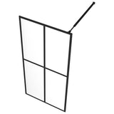 vidaXL Walk-in Shower Screen 80x195 cm Transparent Tempered Glass