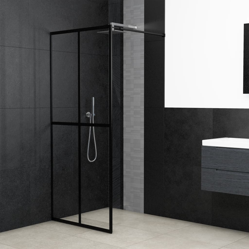 vidaXL Walk-in Shower Screen 80x195 cm Transparent Tempered Glass