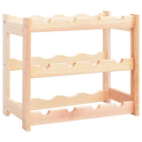 vidaXL Wine Rack for 12 Bottles Pine Wood