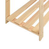 vidaXL Opbergrek 5-laags 170x38x170 cm massief grenenhout 500 kg