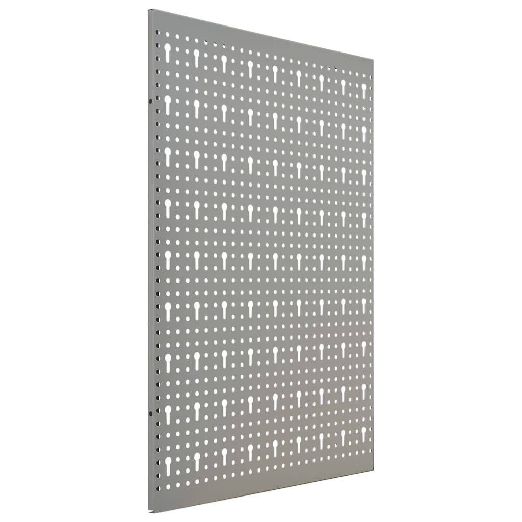 vidaXL Pegboard wall-mounted 3 pcs 40x58 cm steel
