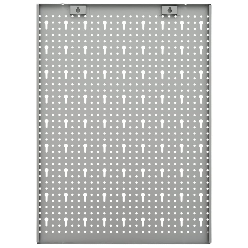 vidaXL Pegboard wall-mounted 3 pcs 40x58 cm steel