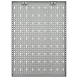 vidaXL Pegboard wall-mounted 3 pcs 40x58 cm steel