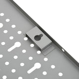 vidaXL Pegboard wall-mounted 3 pcs 40x58 cm steel