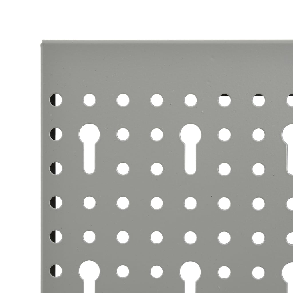 vidaXL Pegboard wall-mounted 3 pcs 40x58 cm steel