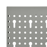 vidaXL Pegboard wall-mounted 3 pcs 40x58 cm steel