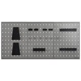 vidaXL Pegboard Wall-Mounted 3 pcs 40x58 cm Steel