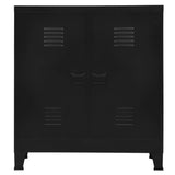 vidaXL Industrial Storage Cabinet 90x40x100 cm Steel Black