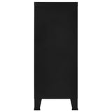 vidaXL Industrial Storage Cabinet 90x40x100 cm Steel Black