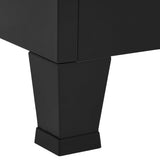 vidaXL Industrial Storage Cabinet 90x40x100 cm Steel Black