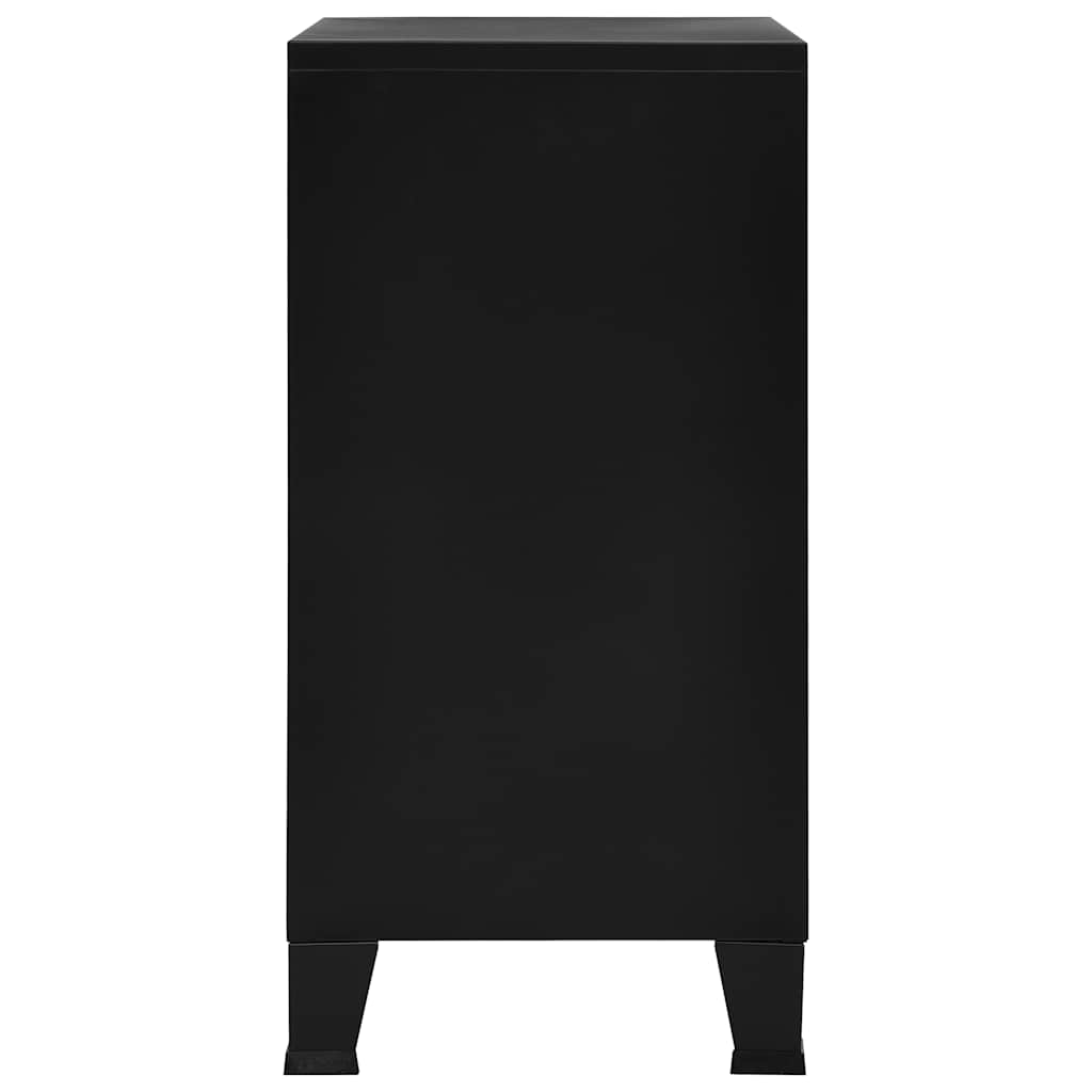 vidaXL Opbergkast industrieel 75x40x80 cm staal zwart