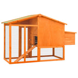 vidaXL Chicken Coop with Nest Box Solid Pinewood