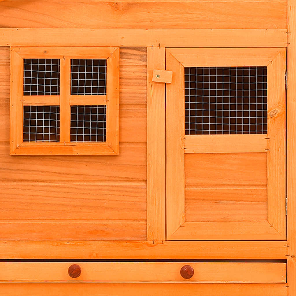 vidaXL Chicken Coop with Nest Box Solid Pinewood