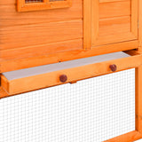 vidaXL Chicken Coop with Nest Box Solid Pinewood