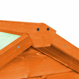 vidaXL Rabbit Hutch 140x63x120 cm Solid Fir Wood