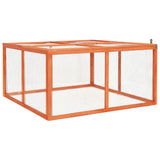vidaXL Konijnenhok 124x120x60 cm massief vurenhout