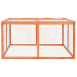 vidaXL Konijnenhok 124x120x60 cm massief vurenhout
