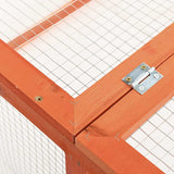 vidaXL Konijnenhok 124x120x60 cm massief vurenhout