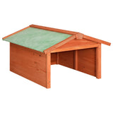vidaXL Robotic Lawn Mower Canopy 72x87x50 cm solid spruce wood
