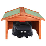 vidaXL Robotic Lawn Mower Canopy 72x87x50 cm solid spruce wood
