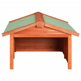 vidaXL Robotic Lawn Mower Canopy 72x87x50 cm solid spruce wood