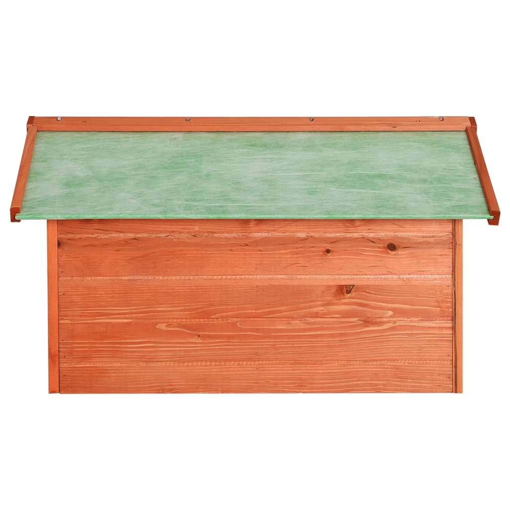 vidaXL Robotic Lawn Mower Canopy 72x87x50 cm solid spruce wood