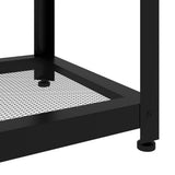 vidaXL Salontafel 90x45x45 cm MDF en ijzer lichtbruin en zwart