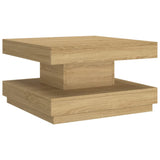 vidaXL Coffee table 60x60x35 cm MDF light brown
