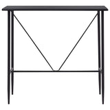 vidaXL Bartafel 120x60x110 cm MDF zwart