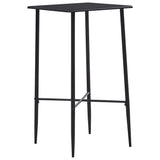 vidaXL Bartafel 60x60x111 cm MDF noir