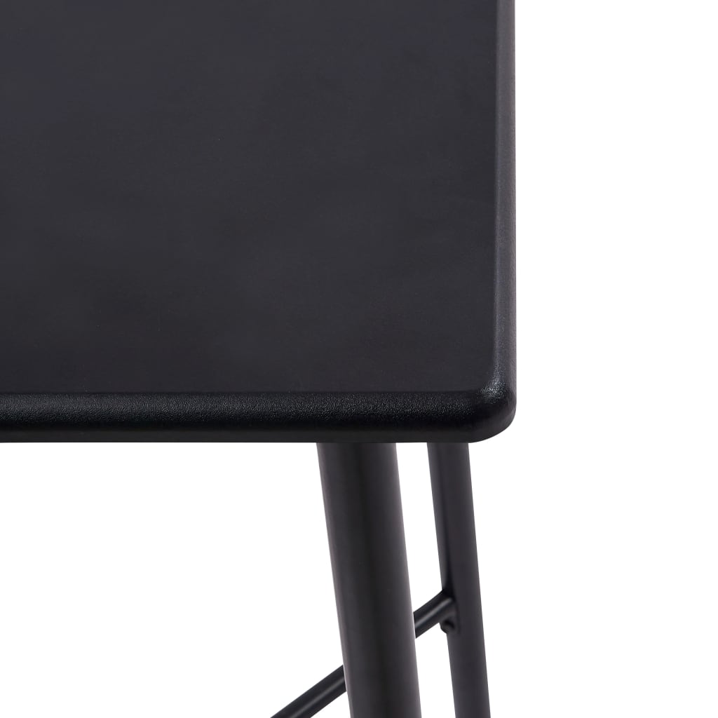 vidaXL Bartafel 60x60x111 cm MDF noir