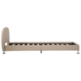 vidaXL Bedframe kunstleer cappuccino 100x200 cm