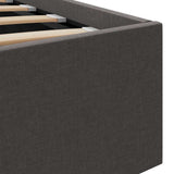 vidaXL Bed Frame with Hydraulic Storage Fabric Dark Grey 90x200 cm