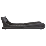 vidaXL Bed frame with LED artificial leather grey 100x200 cm