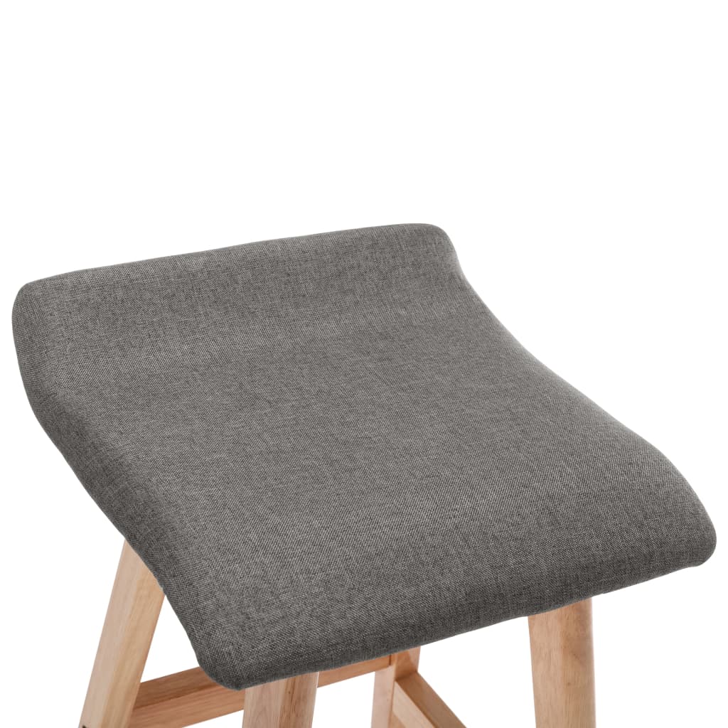 vidaXL Barstoel stof donkergrijs