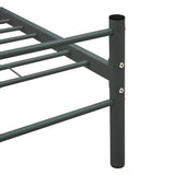 vidaXL Metal Bed Frame Grey 90x200 cm