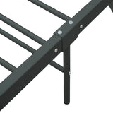 vidaXL Metal Bed Frame Grey 90x200 cm