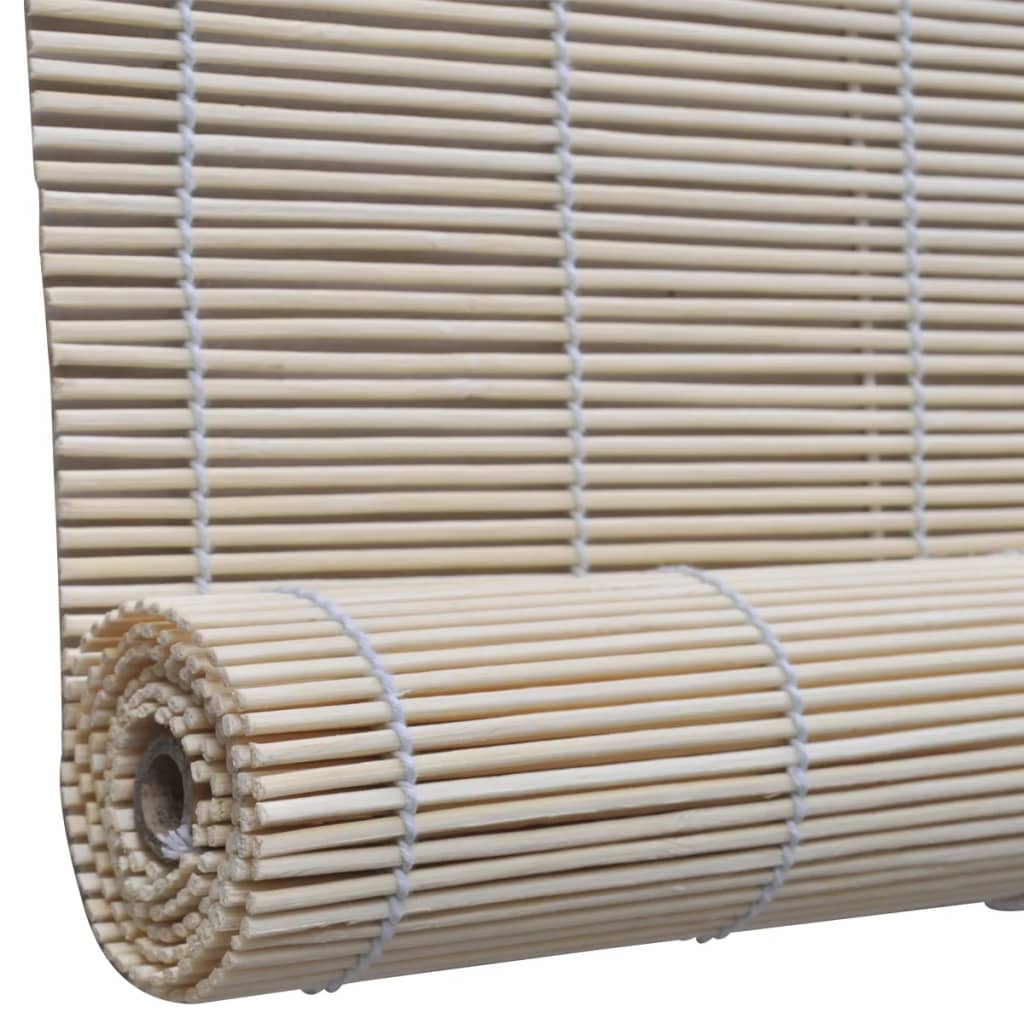 vidaXL Roller Blinds 2 pcs 120x160 cm bamboo natural