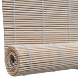 vidaXL Roller Blinds 2 pcs 120x160 cm bamboo natural