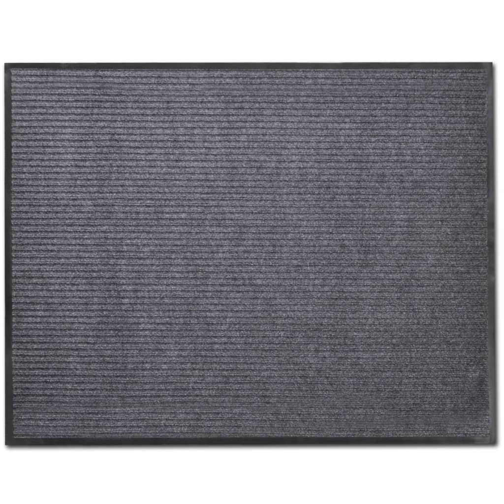 vidaXL Doormats 2 pcs 90x60 cm PVC grey