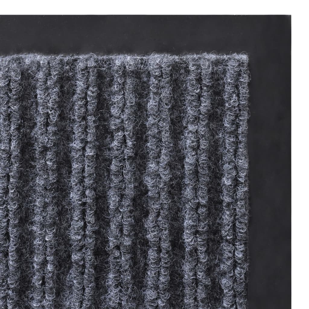 vidaXL Doormats 2 pcs 90x60 cm PVC grey