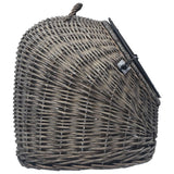 vidaXL Kattendrager 45x35x35 cm natuurlijk wilgenhout grijs